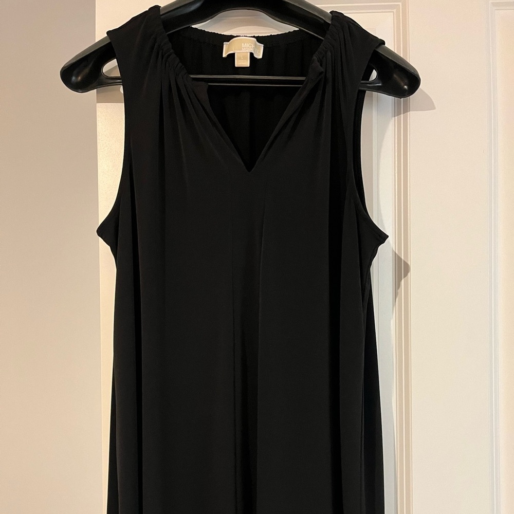 Michael Kors short black evening dress. Size L. Worn once  like new.